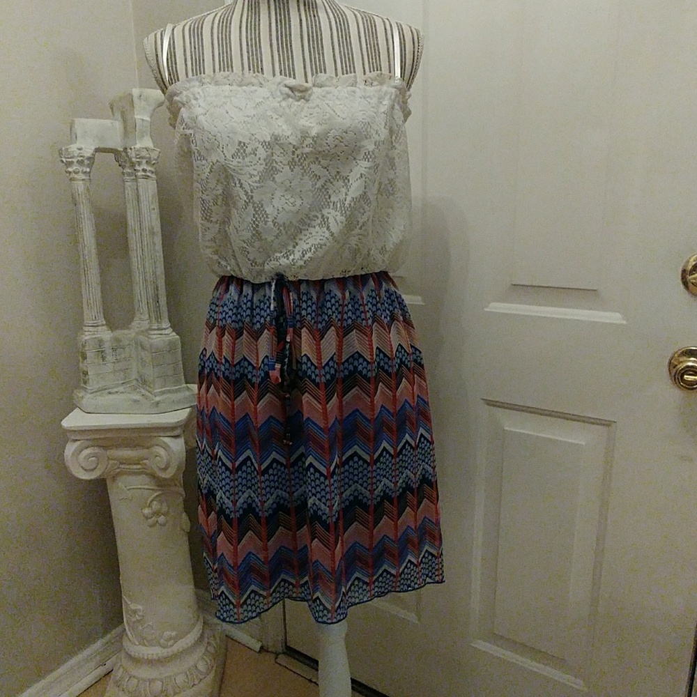 City Triangles Chevron Dress